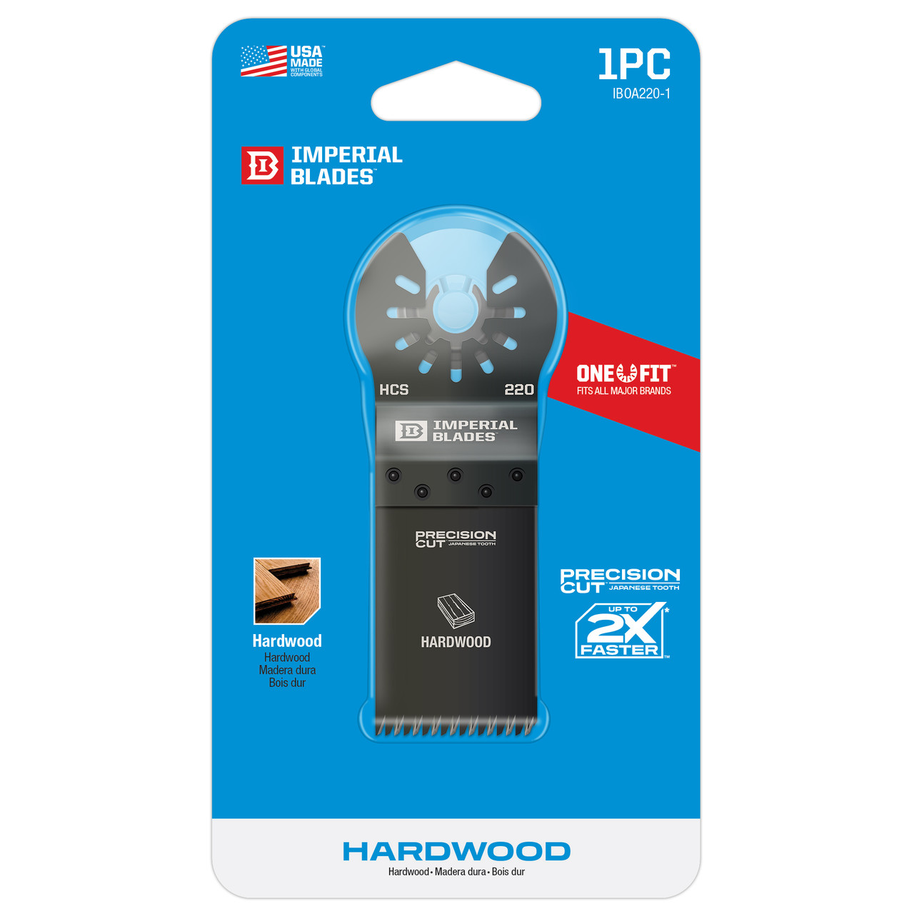 Milwaukee IBOA220-1 Imperial Blades IBOA220-1 One Fit 1-1/4" Japanese Tooth Hardwood Blade, 1PC