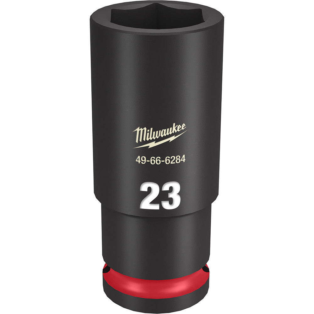 Milwaukee 49-66-6284 Shockwave Impact Duty 1/2" Drive 23MM Deep 6 Point Socket