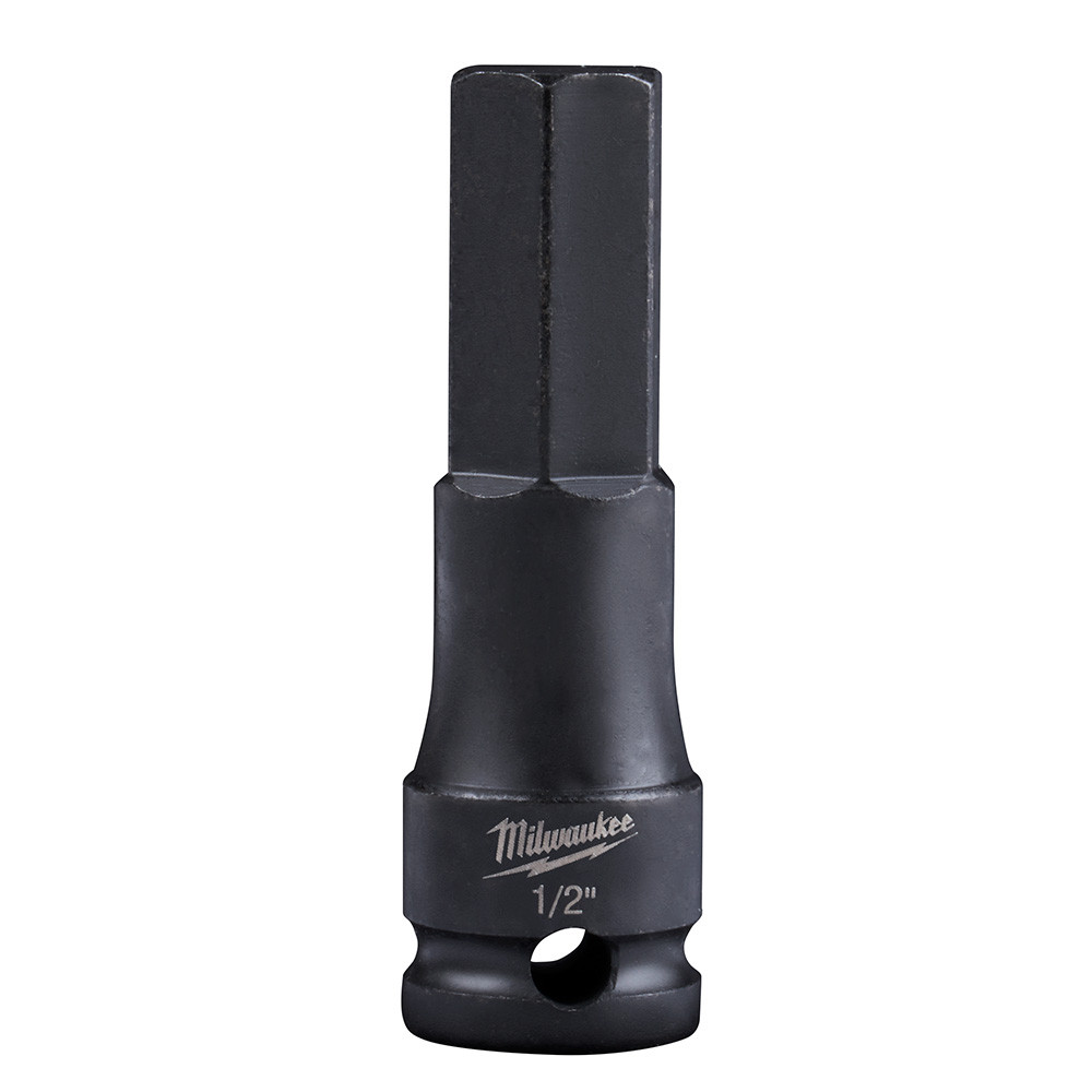 Milwaukee 49-66-5154 Shockwave Lineman's 3/8 in. Drive 1/2 in. Hex Bit Socket