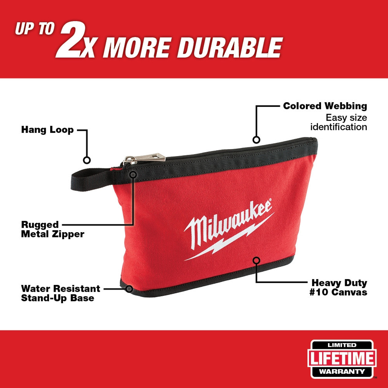 Milwaukee 48-22-8180 Zipper Pouch