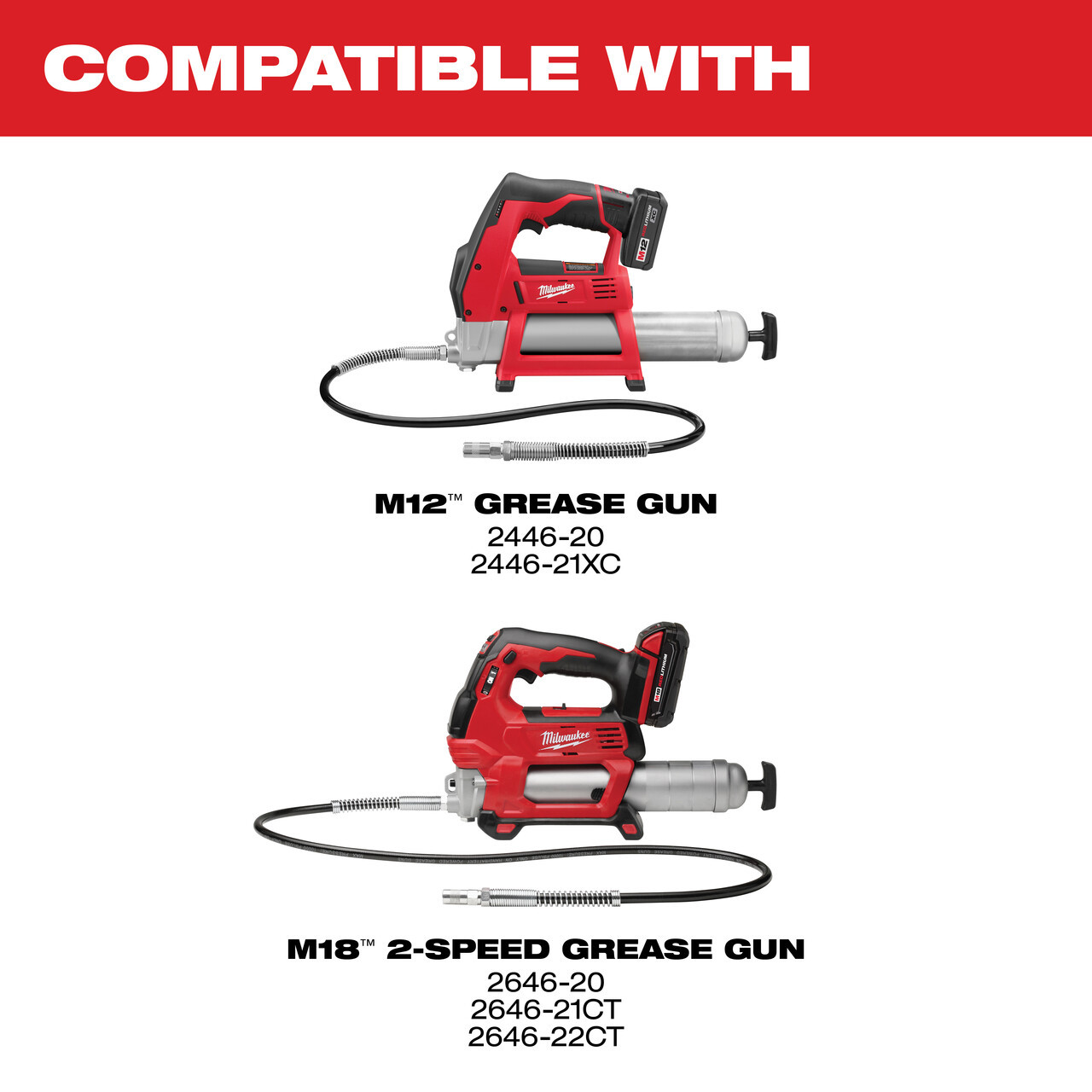 Milwaukee 49-16-2649 High Pressure Grease Coupler 2-Pack