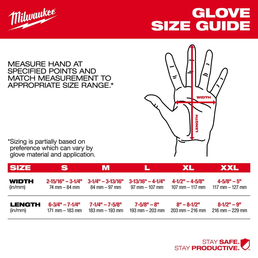 Milwaukee 48-73-7944 Cut Level 4 Winter Dipped Gloves - XXL