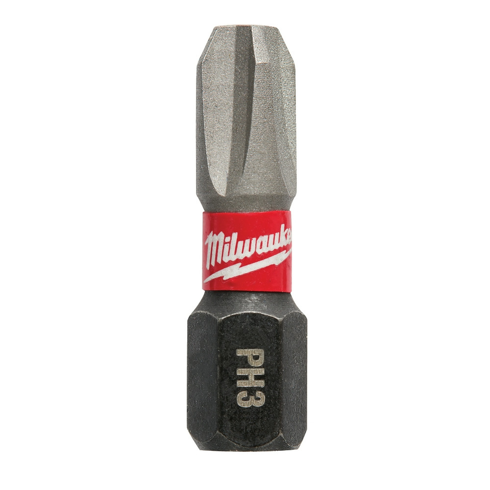 Milwaukee 48-32-4113 Shockwave Impact Phillips #3 Insert Bits 25PK