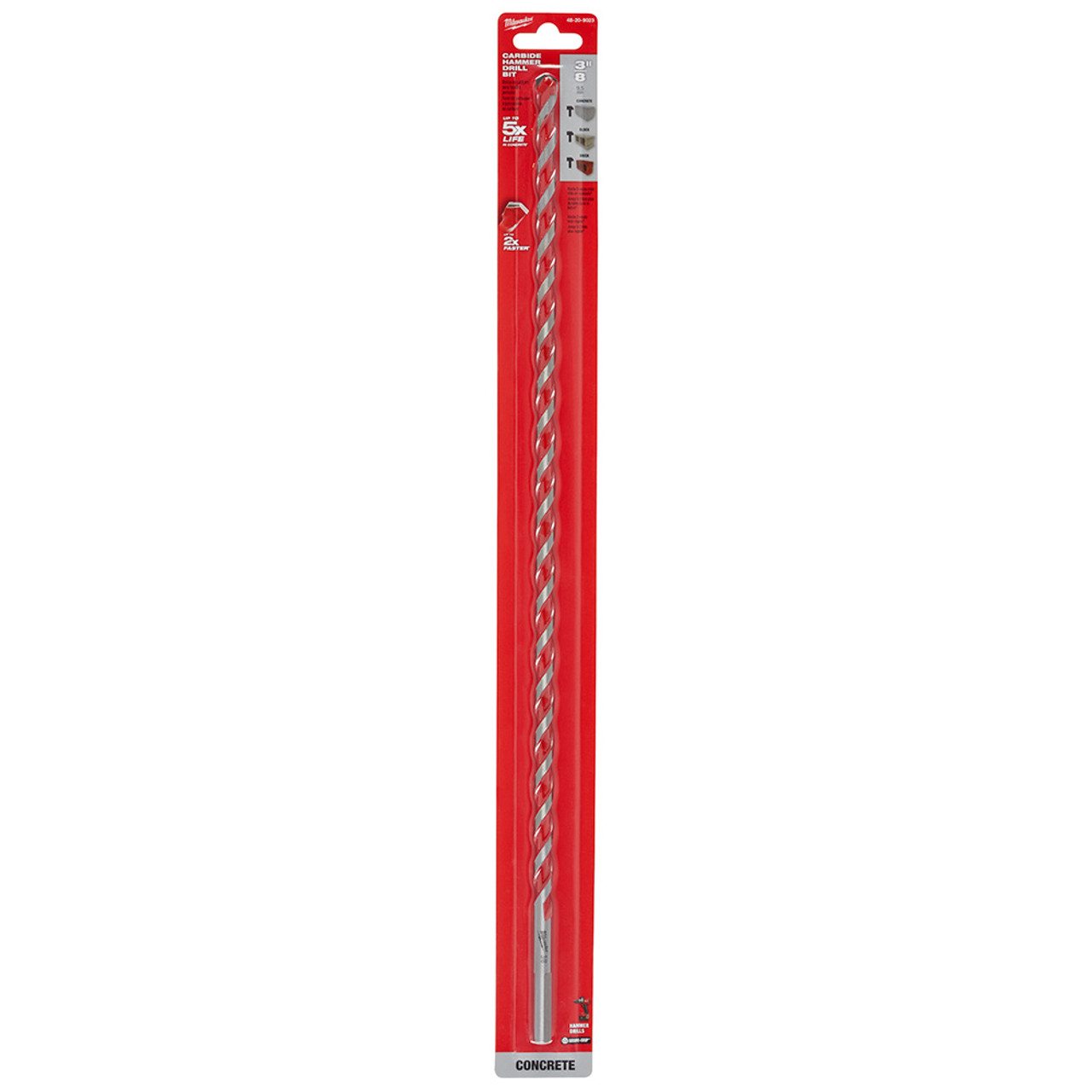Milwaukee 48-20-9023 3/8 in. x 16 in. x 18 in. Carbide Hammer Drill Bit