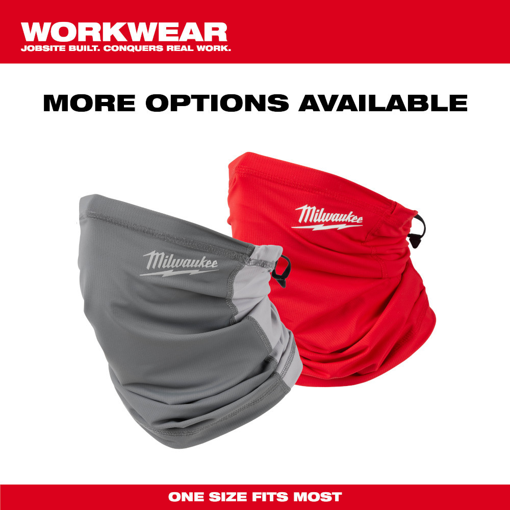 Milwaukee 424G WORKSKIN Performance Neck Gaiter-Gray