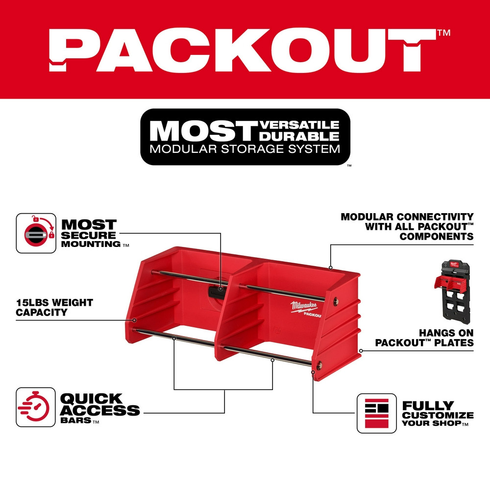 Milwaukee 48-22-8340 PACKOUT Tool Rack