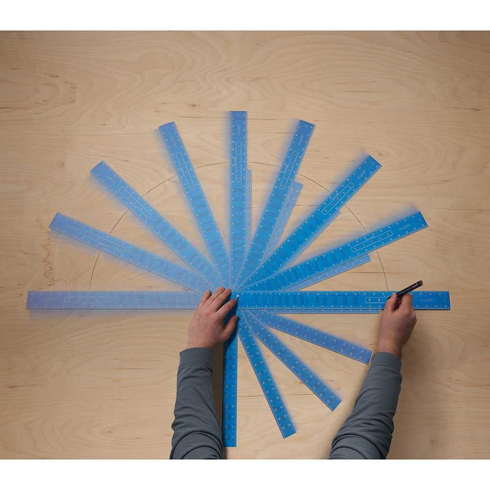 Milwaukee 1190 16 in. x 24 in. True Blue Laser Etched Framing Square