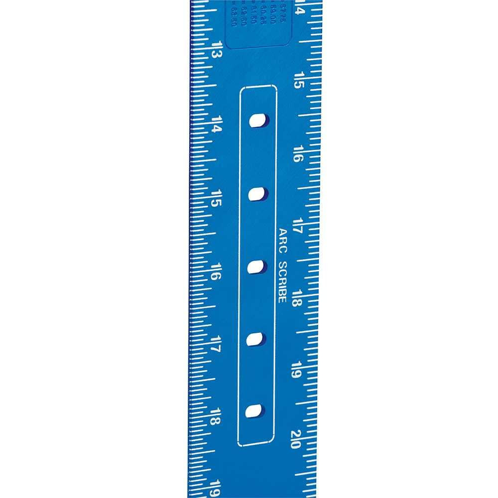 Milwaukee 1190 16 in. x 24 in. True Blue Laser Etched Framing Square