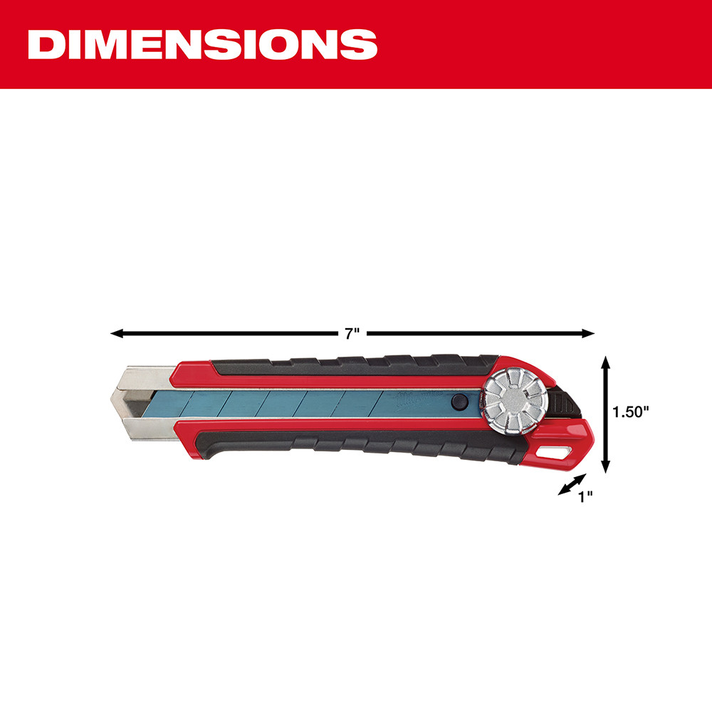 Milwaukee 48-22-1962 25mm Snap-Off Knife Metal Lock