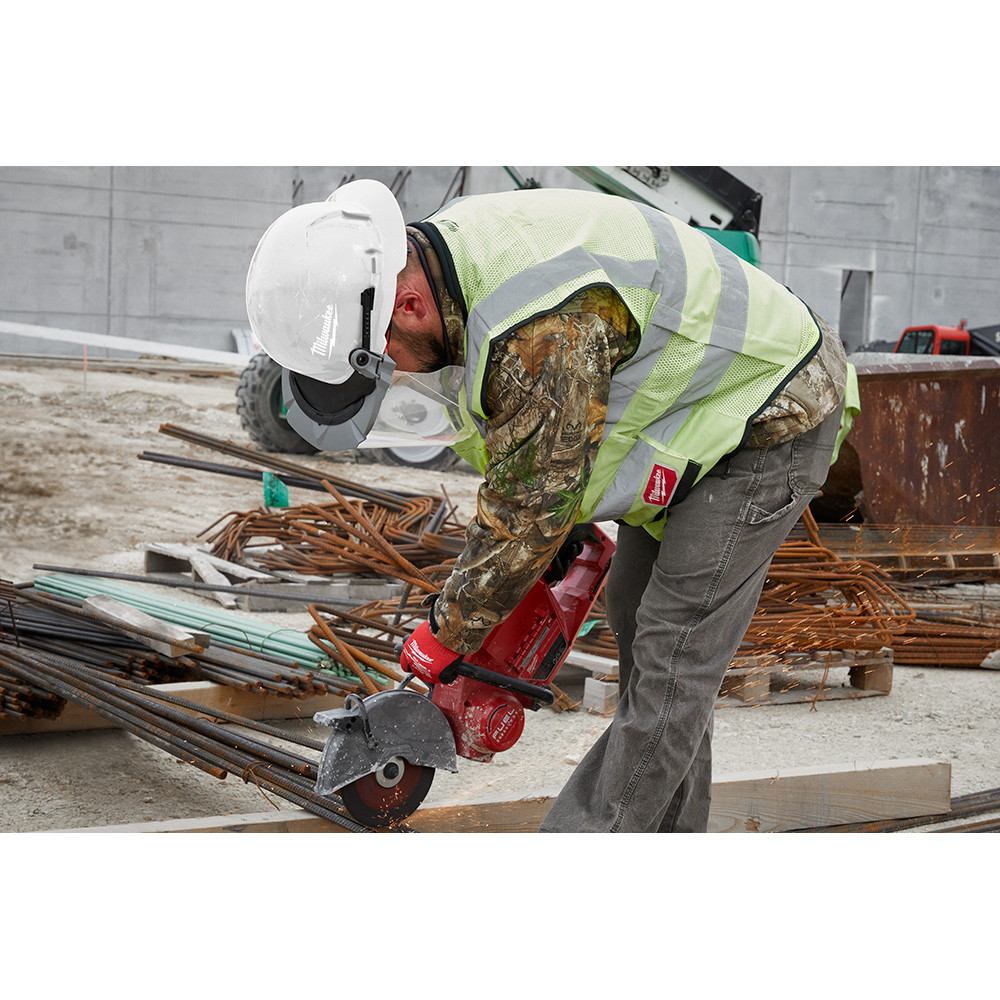 Milwaukee 48-73-1106 Green Front Brim Hard Hat w/4pt Ratcheting Suspension - Type 1, Class E