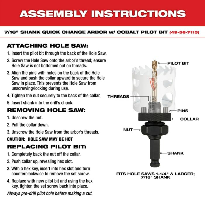 Milwaukee 49-56-9646 4-1/8" HOLE DOZER Bi-Metal Hole Saw