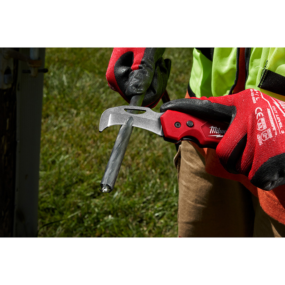 Milwaukee 48-22-1526 FASTBACK Blunt Tip Hawkbill Folding Knife