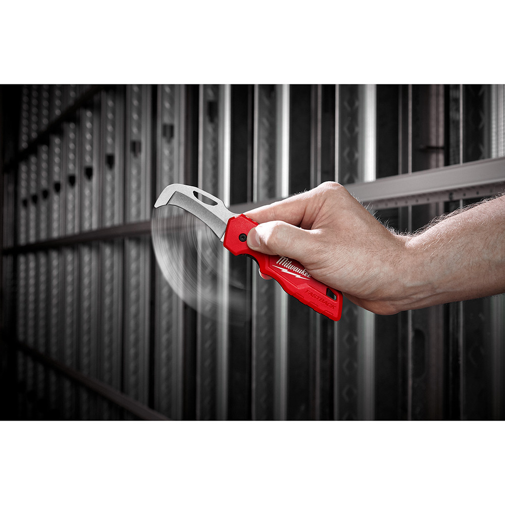 Milwaukee 48-22-1526 FASTBACK Blunt Tip Hawkbill Folding Knife