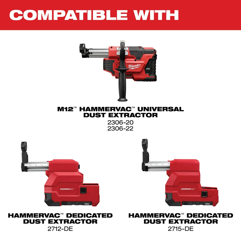 Milwaukee 49-90-2301 M12 HAMMERVAC Dust Extractor Nozzle
