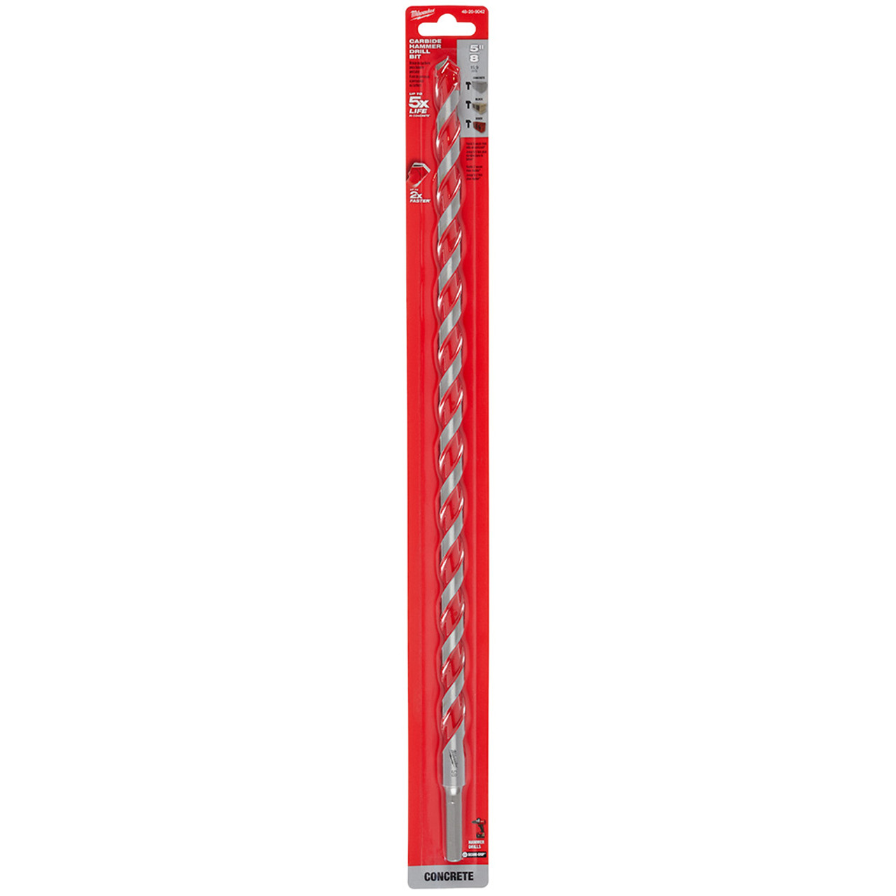 Milwaukee 48-20-9042 5/8 in. x 16 in. x 18 in. Carbide Hammer Drill Bit