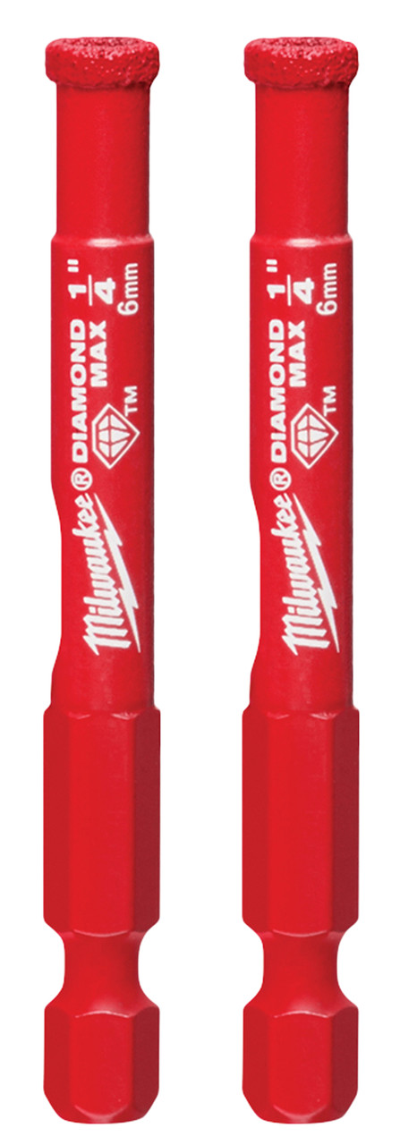 Milwaukee 49-56-0501 Diamond MAX 1/4 in. Diamond Grit Hole Saw 2 PK