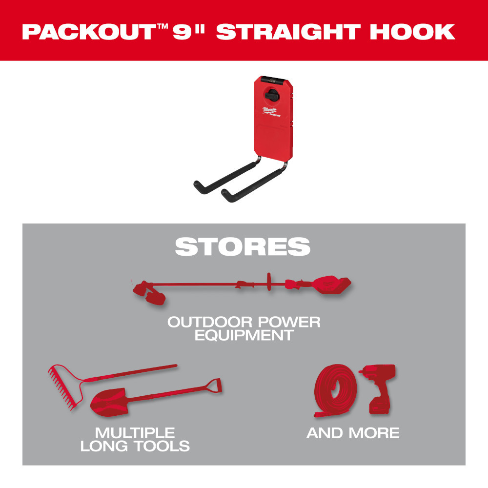 Milwaukee 48-22-8330 PACKOUT 9 Straight Hook