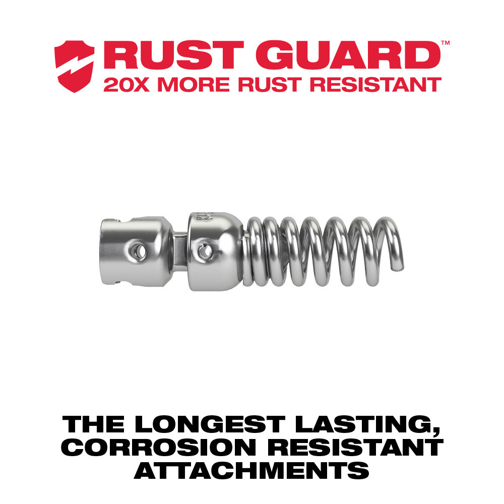 Milwaukee 48-53-3812 Drop Head Straight Auger 5/8" Sectional Cable