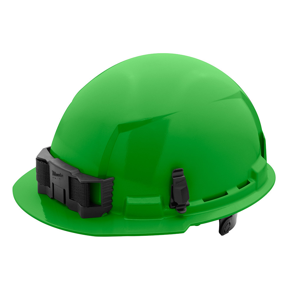 Milwaukee 48-73-1126 Green Front Brim Hard Hat w/6pt Ratcheting Suspension - Type 1, Class E