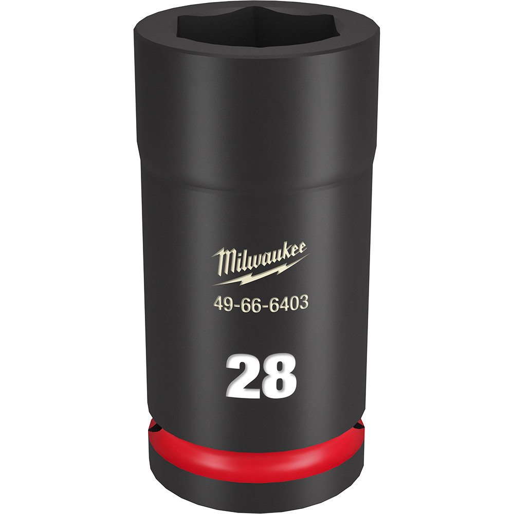 Milwaukee 49-66-6403 Shockwave Impact Duty 3/4" Drive 28MM Deep 6 Point Socket