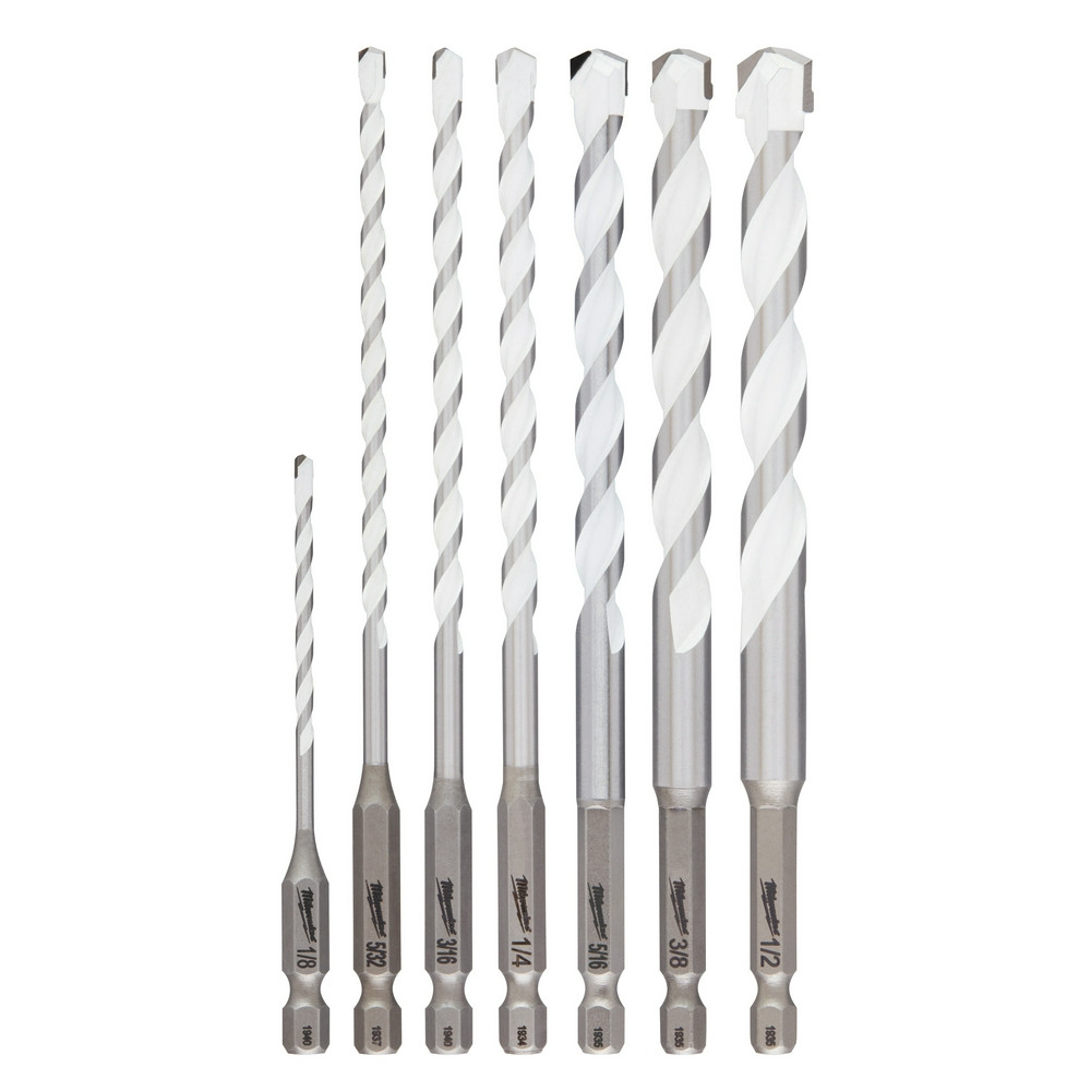 Milwaukee 48-20-8899 7pc. Shockwave Impact Duty Carbide Multi-Material Drill Bit Kit