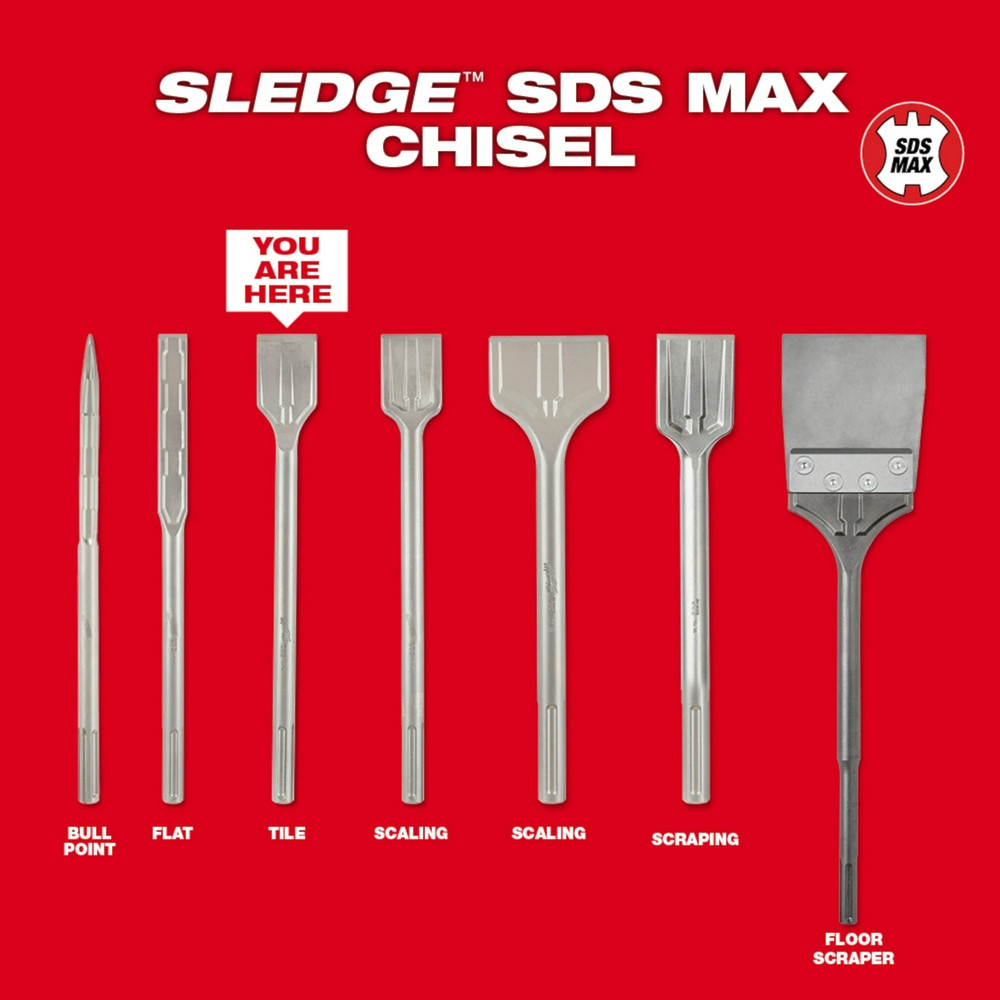 Milwaukee 48-62-4258 SDS-Max 2 in. x 15 in. Tile Chisel