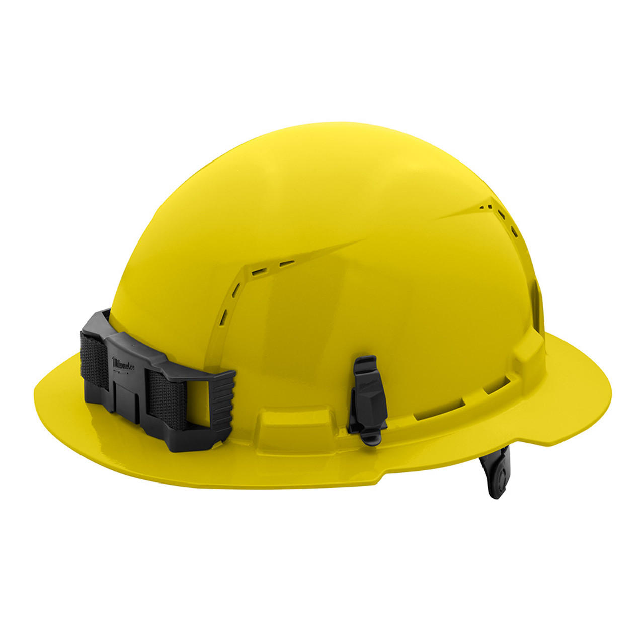 Milwaukee 48-73-1223 Yellow Full Brim Vented Hard Hat w/6pt Ratcheting Suspension - Type 1, Class C