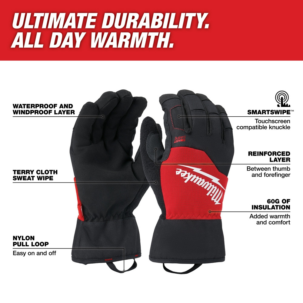 Milwaukee 48-73-0033 Winter Performance Gloves XL