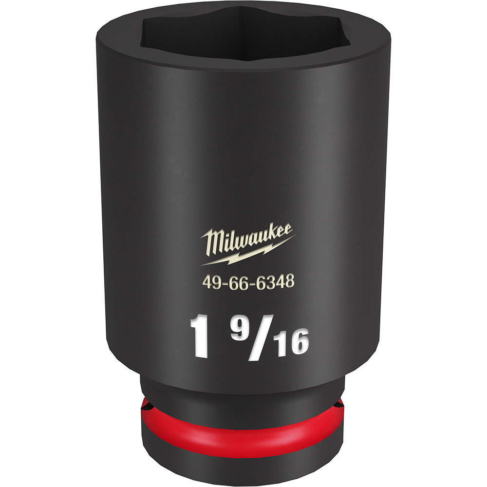 Milwaukee 49-66-6348 Shockwave Impact Duty 3/4" Drive 1-9/16" Deep 6 Point Socket