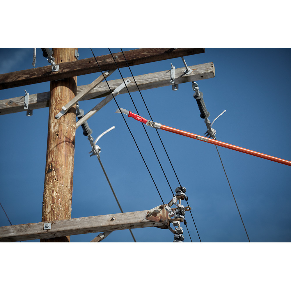 Milwaukee 48-22-1924 Lineman's Hawkbill Knife with STICKWORK 3-in-1 Ring