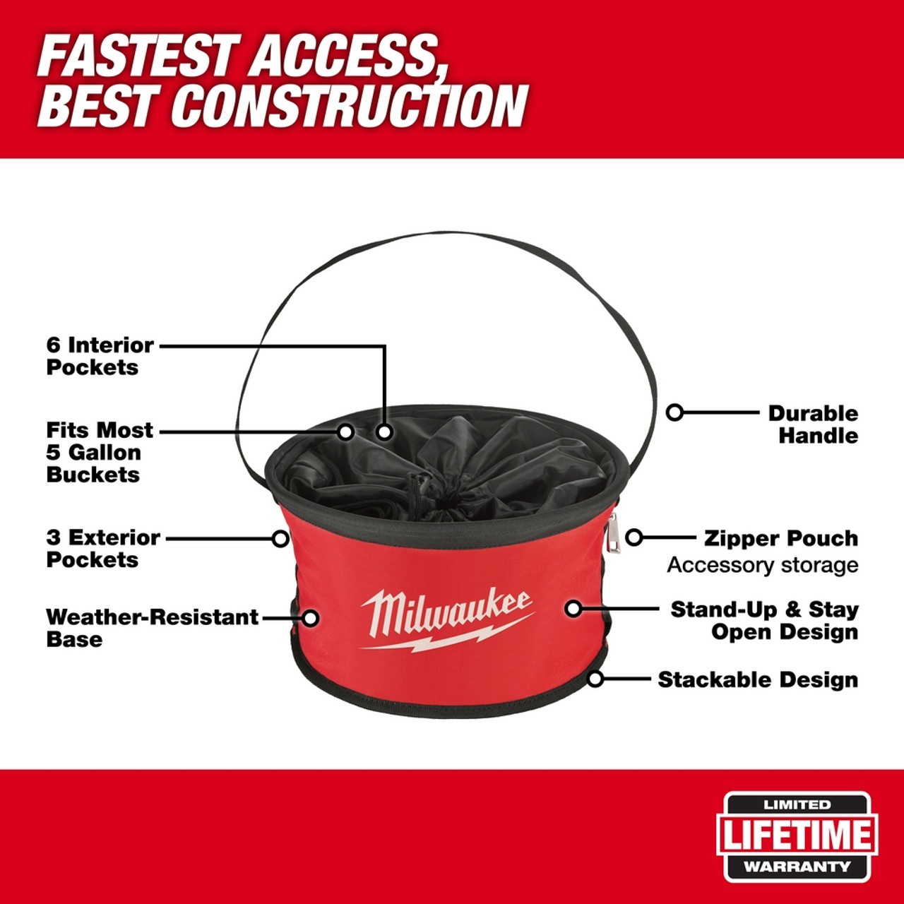 Milwaukee 48228170 Parachute Organizer Bag