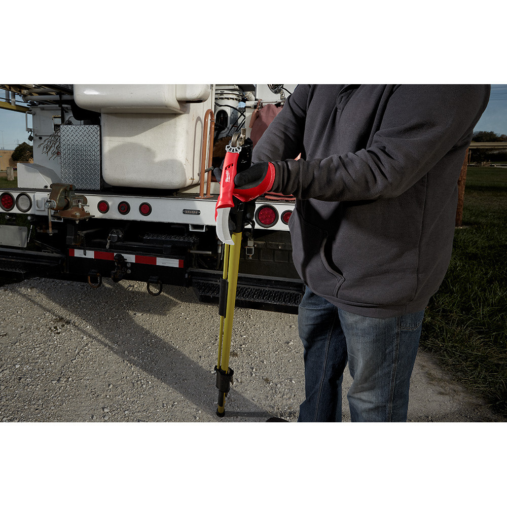 Milwaukee 48-22-1923 Lineman Blunt Tip Hawkbill Knife with STICKWORK 3-in-1 Ring