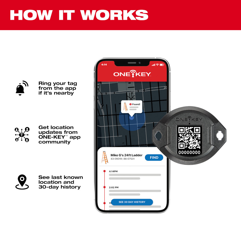 Milwaukee 48-21-2301 ONE-KEY Bluetooth Tracking Tag