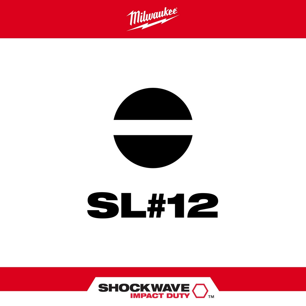 Milwaukee 48-32-4159 Shockwave 2 in. Impact Slotted 9/32 in. Power Bits 25PK