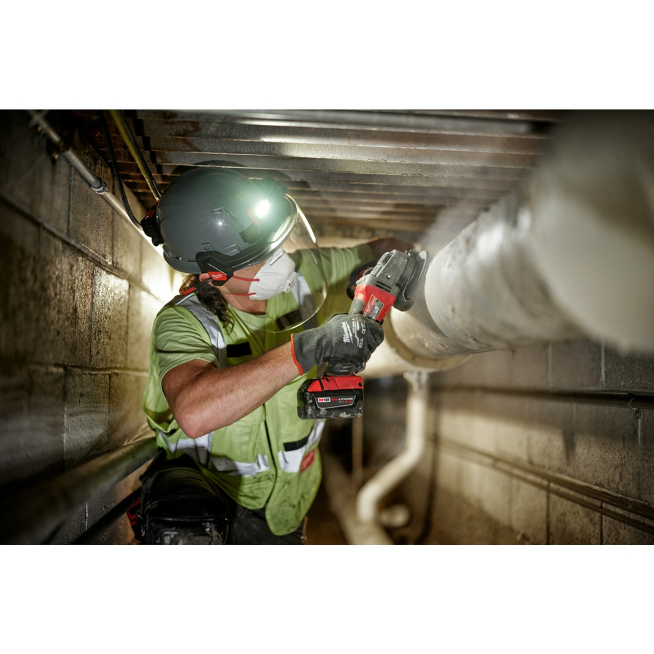 Milwaukee 48-73-1448 BOLT Full Face Shield Mount Replacement (Helmet & Hard Hat)