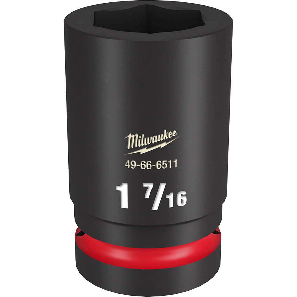 Milwaukee 49-66-6511 Shockwave Impact Duty 1" Drive 1-7/16" Deep 6 Point Socket