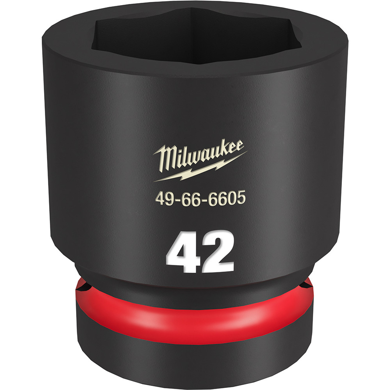 Milwaukee 49-66-6605 Shockwave Impact Duty 1" Drive 42MM Standard 6 Point Socket