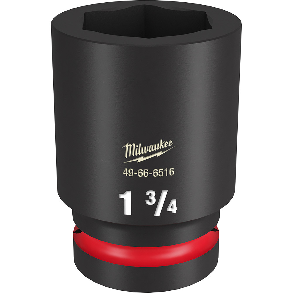 Milwaukee 49-66-6516 Shockwave Impact Duty 1" Drive 1-3/4" Deep 6 Point Socket