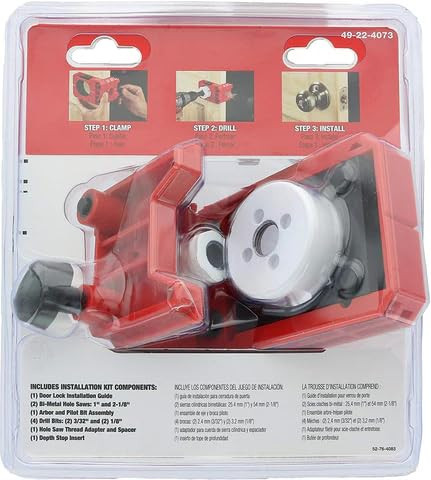 Milwaukee 49-22-4073 HOLE DOZER Door Lock Installation Hole Saw Kit