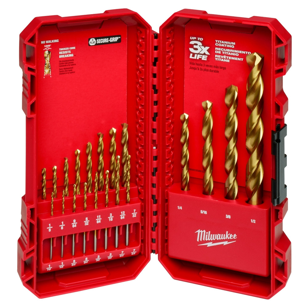 Milwaukee 48-89-1105 THUNDERBOLT Titanium Drill Bit Set 20PC