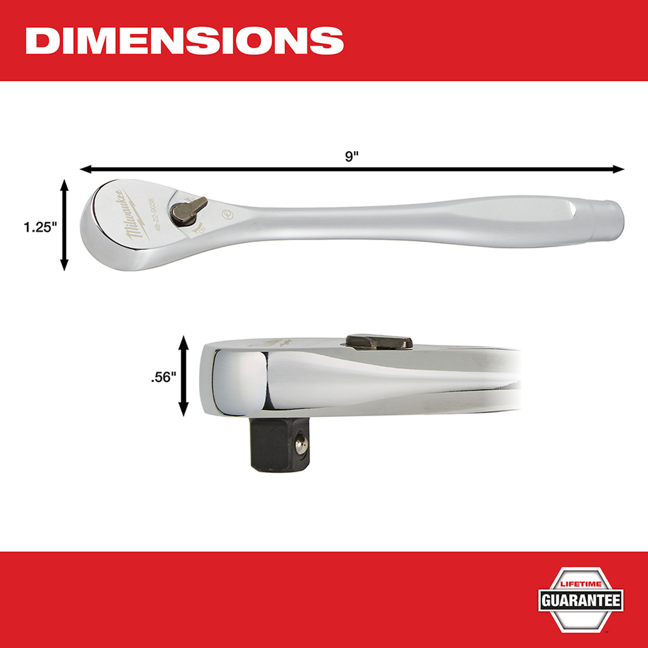 Milwaukee 48-22-9038 3/8 in. Drive Ratchet