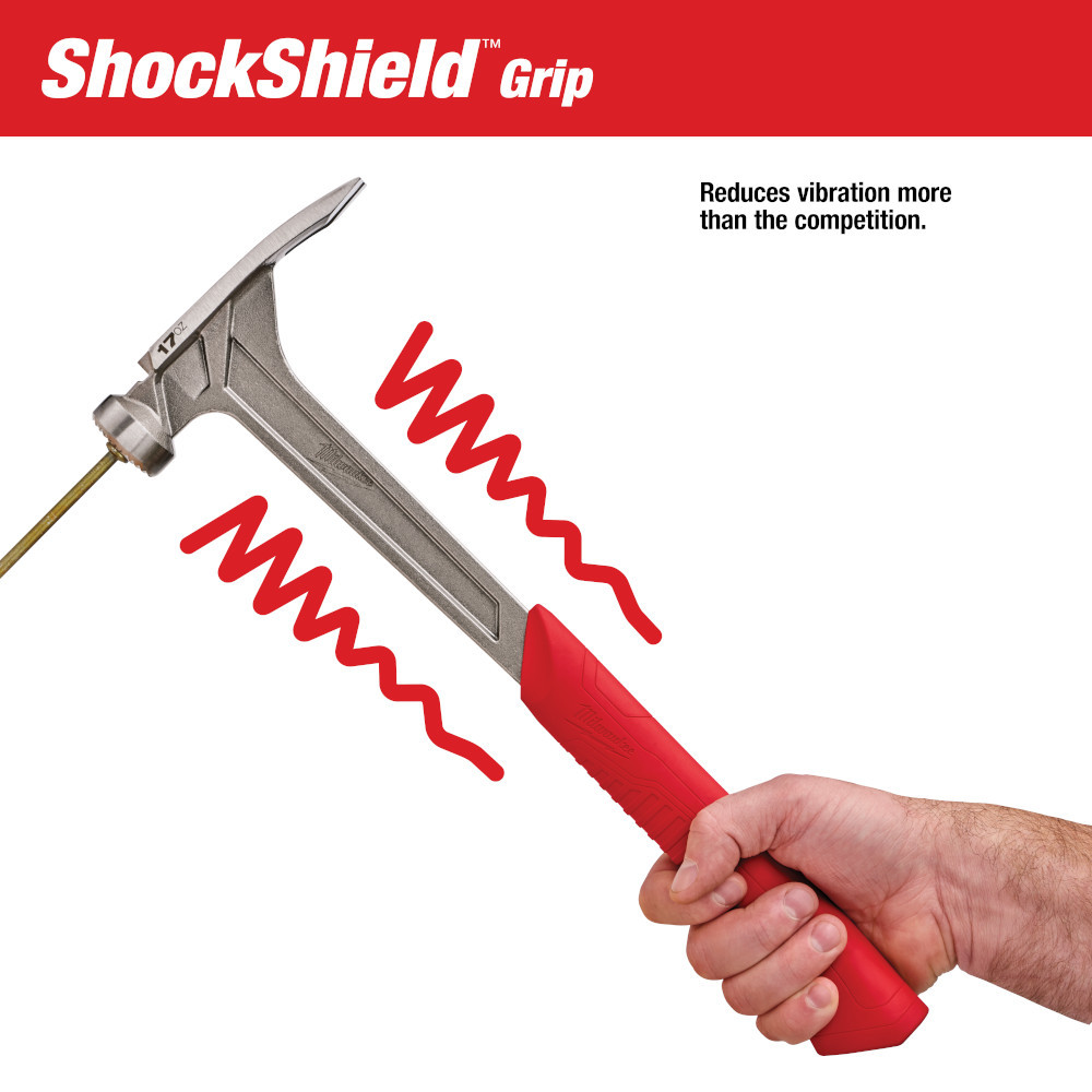 Milwaukee 48-22-9016 17 oz Milled Face Framing Hammer