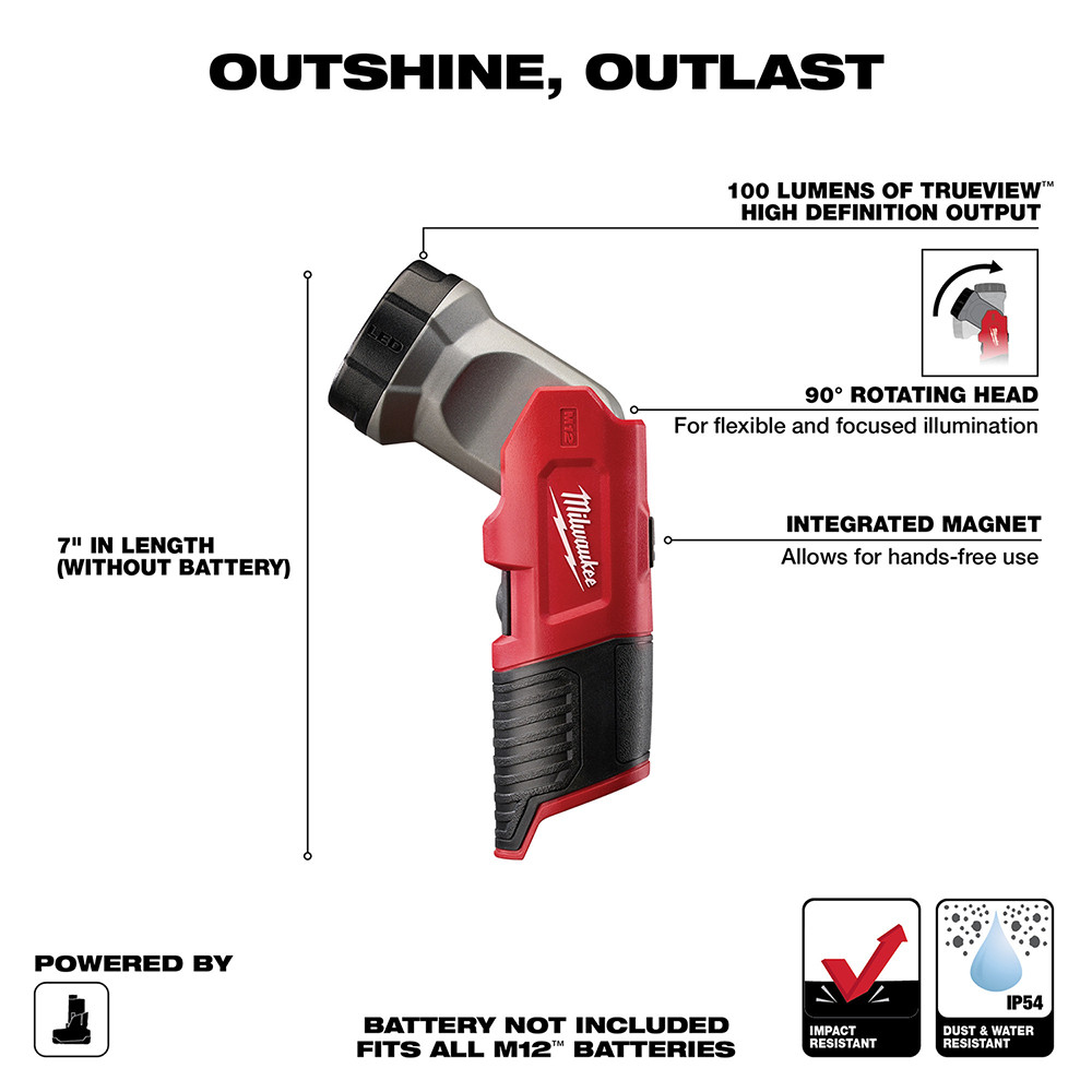 Milwaukee 49-24-0146 M12 Cordless LED Work Light