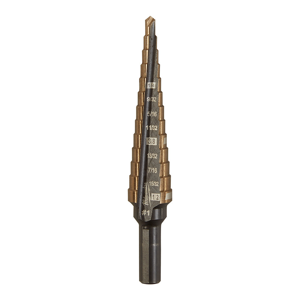 Milwaukee 48-89-9281 Milwaukee Cobalt Step Drill Bit #1 (1/8"-1/2")