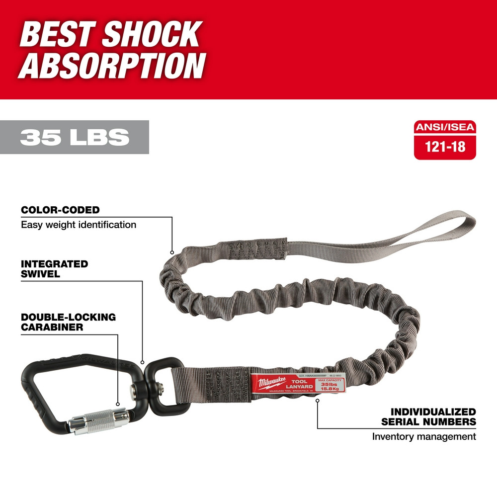 Milwaukee 48-22-8850 35 Lb. Locking Tool Lanyard
