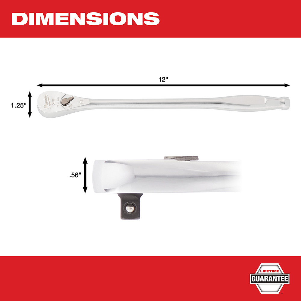 Milwaukee 48-22-9037 3/8" Drive 12" Ratchet