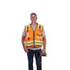 Milwaukee 48-73-5166 Class 2 Surveyor's High Visibility Orange Safety Vest - L/XL