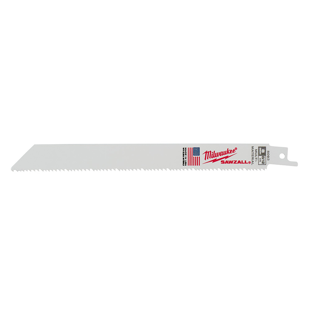 Milwaukee 48-00-8093 8 in. 8/12 TPI SAWZALL Blades 25PK