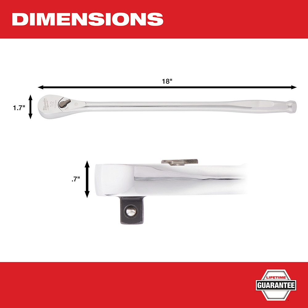 Milwaukee 48-22-9050 1/2" Drive 18" Ratchet