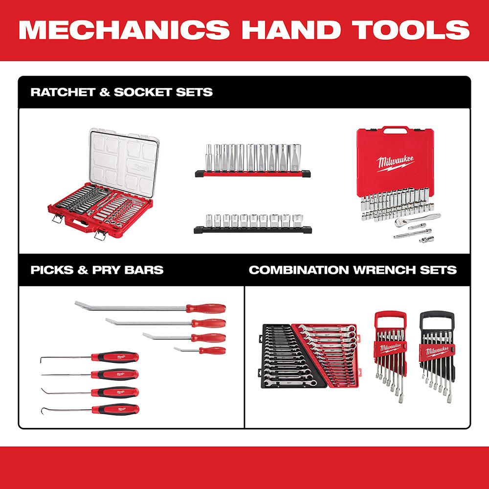Milwaukee 48-22-9504 1/4 in. Drive 28 pc. Ratchet & Socket Set - Metric